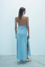 Sterea Glitter Maxi Dress Blue