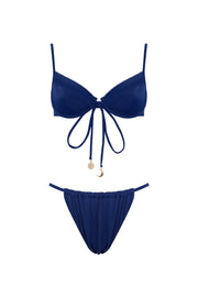 Cyra Bikini Set Navy Blue