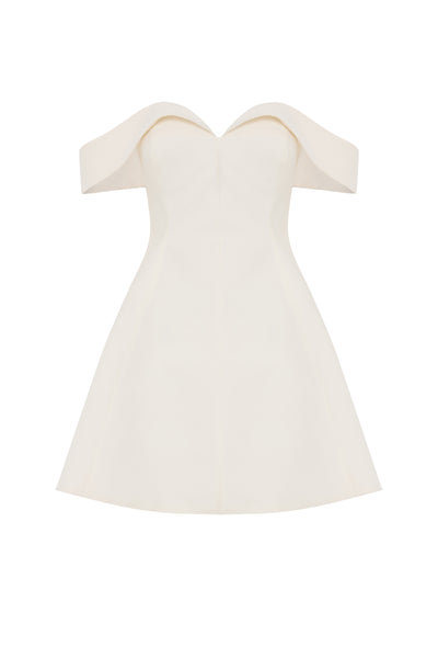 Dauphine Mini Dress Cream