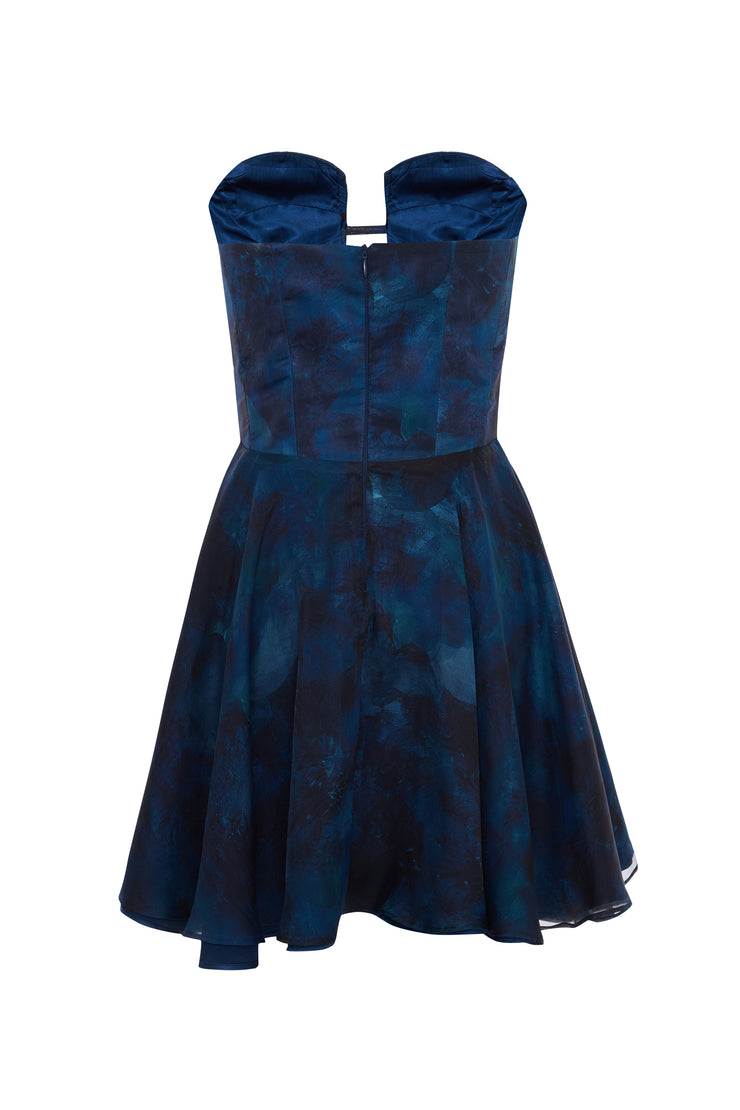 Reine Mini Dress Navy Blue