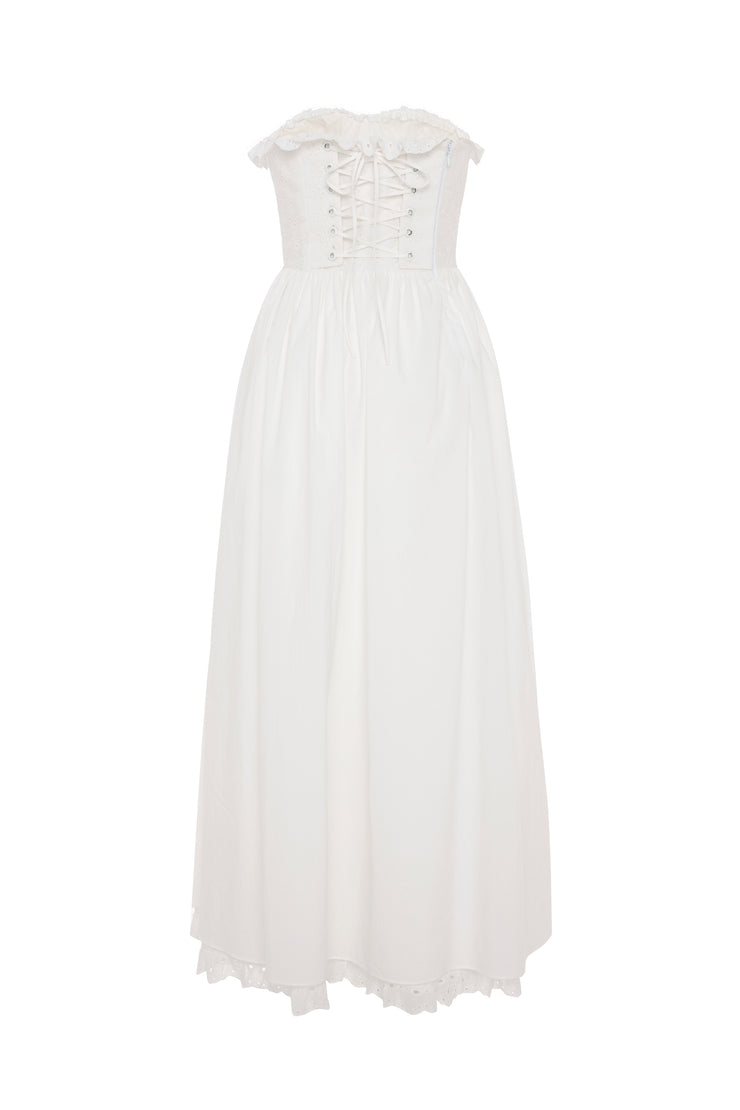 Jolene Midi Dress White