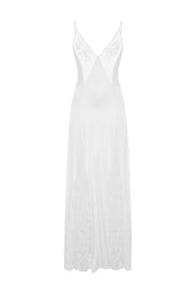 Zephyr Silk Maxi Dress White