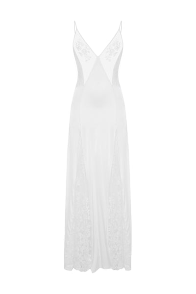 Zephyr Silk Maxi Dress White