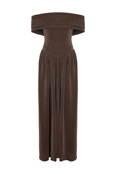 Boucher Maxi Dress Choco