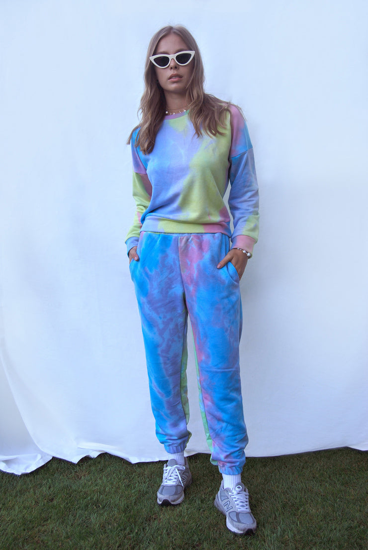 Tie Dye Jogger Blue