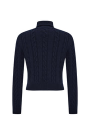 Montagne Cashmere Sweater Navy Blue