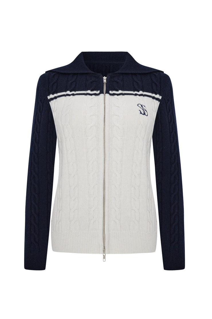 Auberge Double Zipper Cardigan