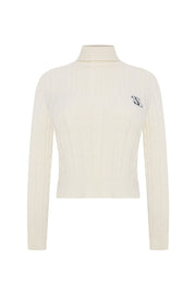 Montagne Cable Knit Sweater Cream