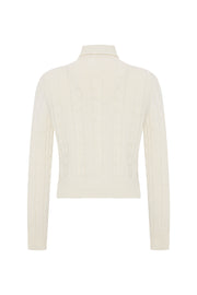 Montagne Cable Knit Sweater Cream