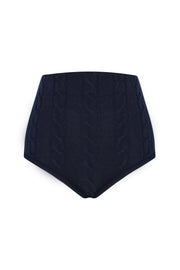 Blanc Cashmere Shorts Navy Blue