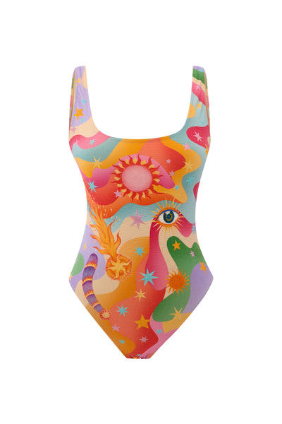 Celestia Glitter One Piece Multi