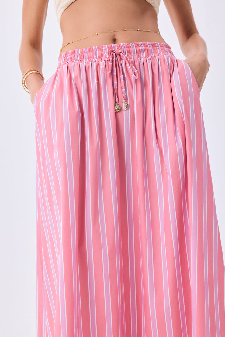 Maxi Skirt In Guava Star