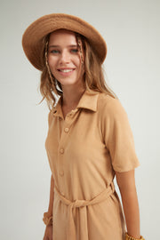 Soli Terry Bucket Hat Camel