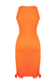 Luce Crinkle Dress Orange