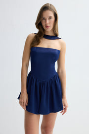 Beaufoy Mini Dress Navy Blue