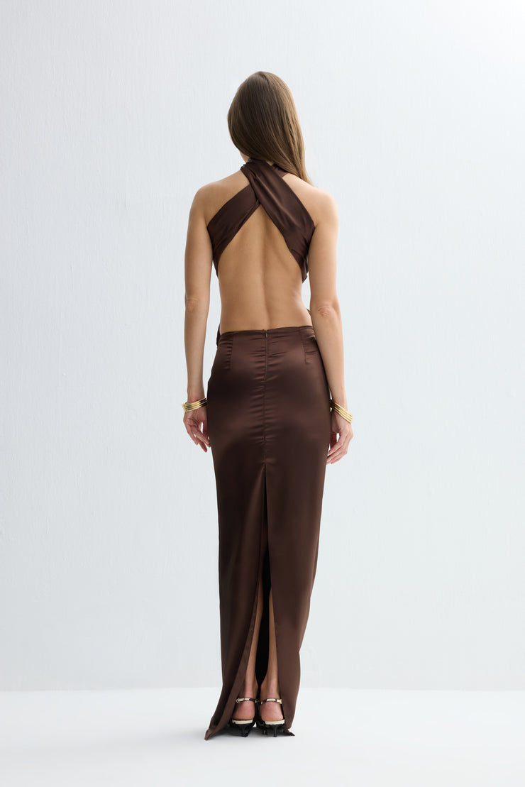 Cher Maxi Dress Choco