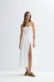 Jolene Midi Dress White