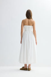 Jolene Midi Dress White