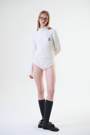 Montagne Cable Knit Sweater Cream