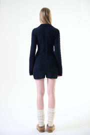 Chalet Cashmere Playsuit Navy Blue