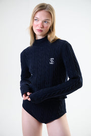 Montagne Cashmere Sweater Navy Blue