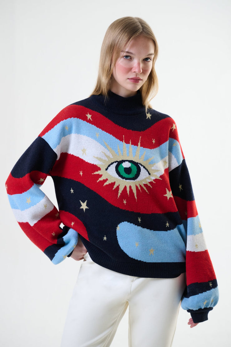 Avalanche Intarsia Knit Sweater