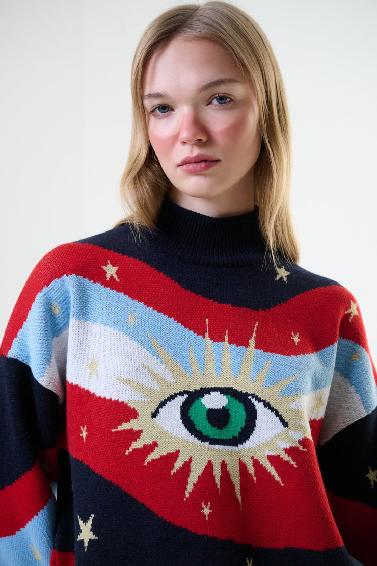 Avalanche Intarsia Knit Sweater