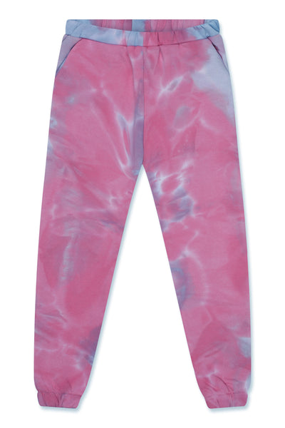 Kids Tie Dye Jogger Pink