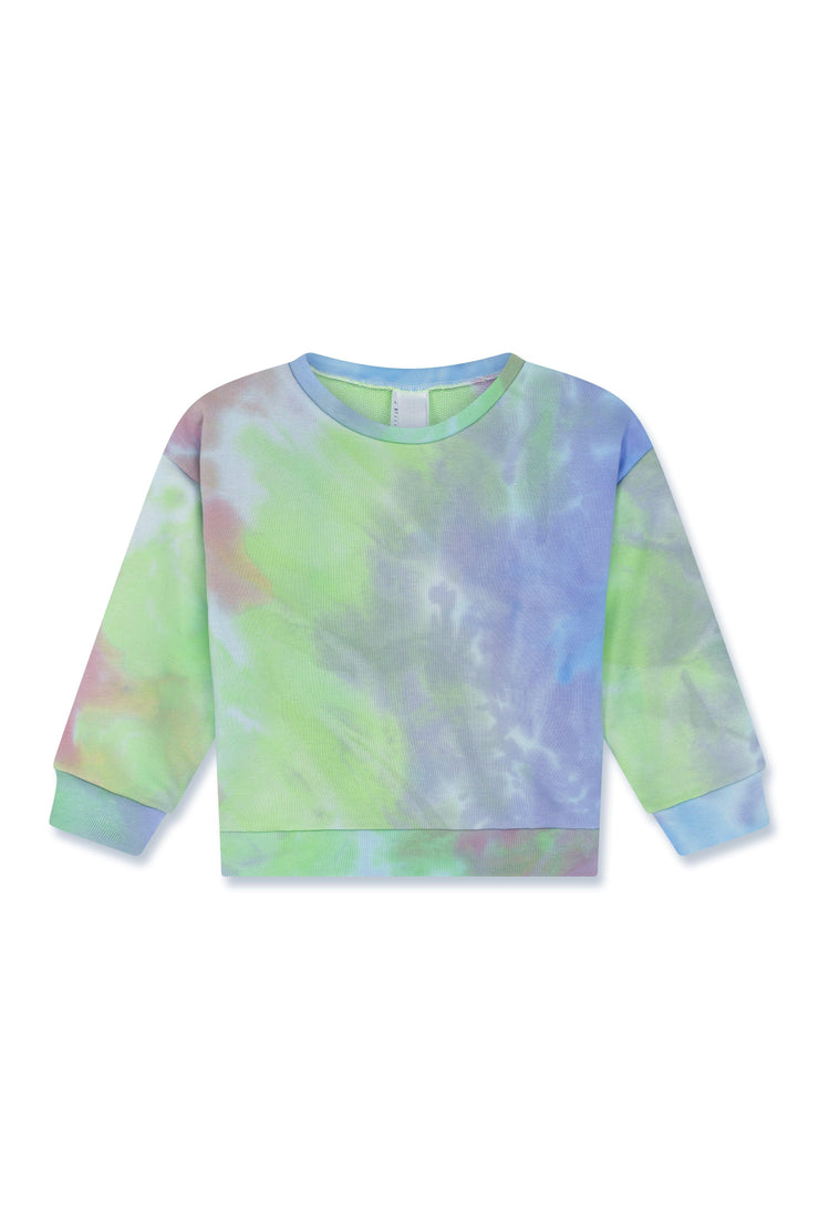 Kids Tie Dye Sweatshirt Blue