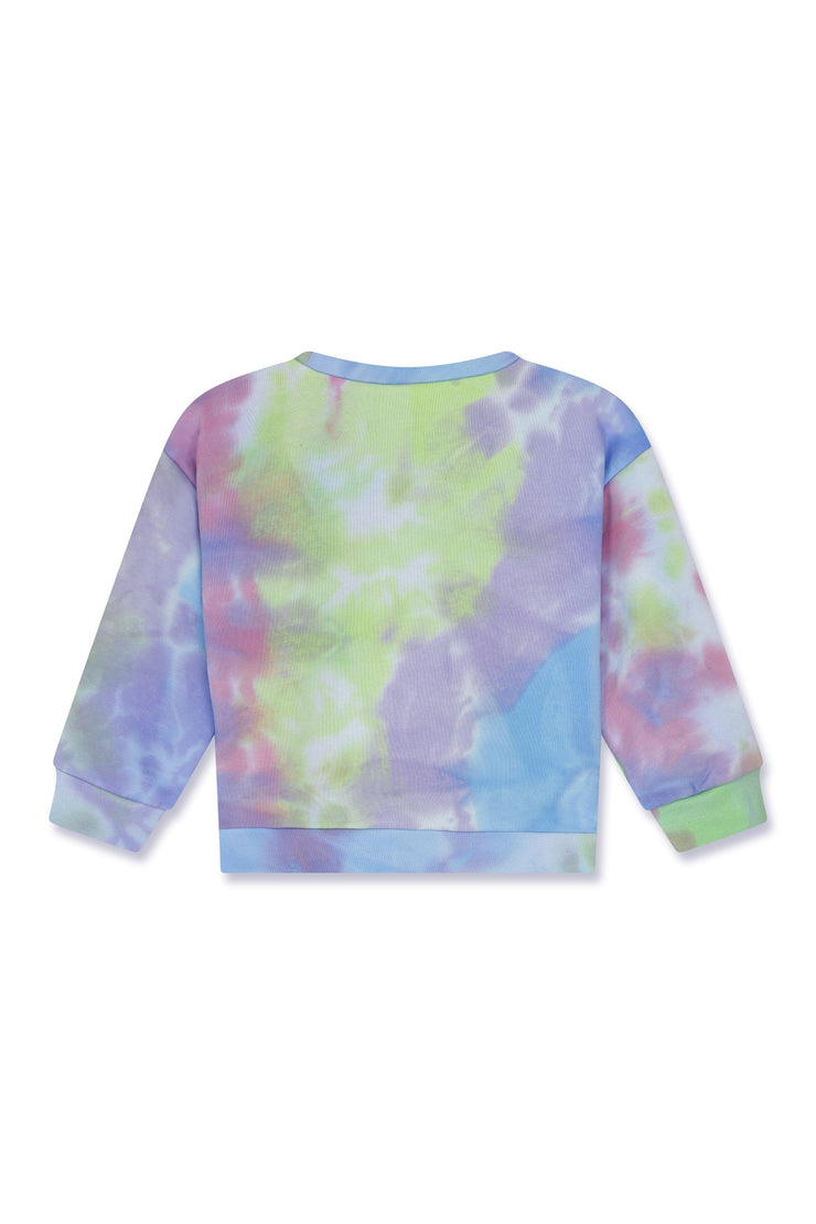 Kids Tie Dye Sweatshirt Blue