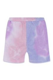 Kids Tie Dye Shorts Purple