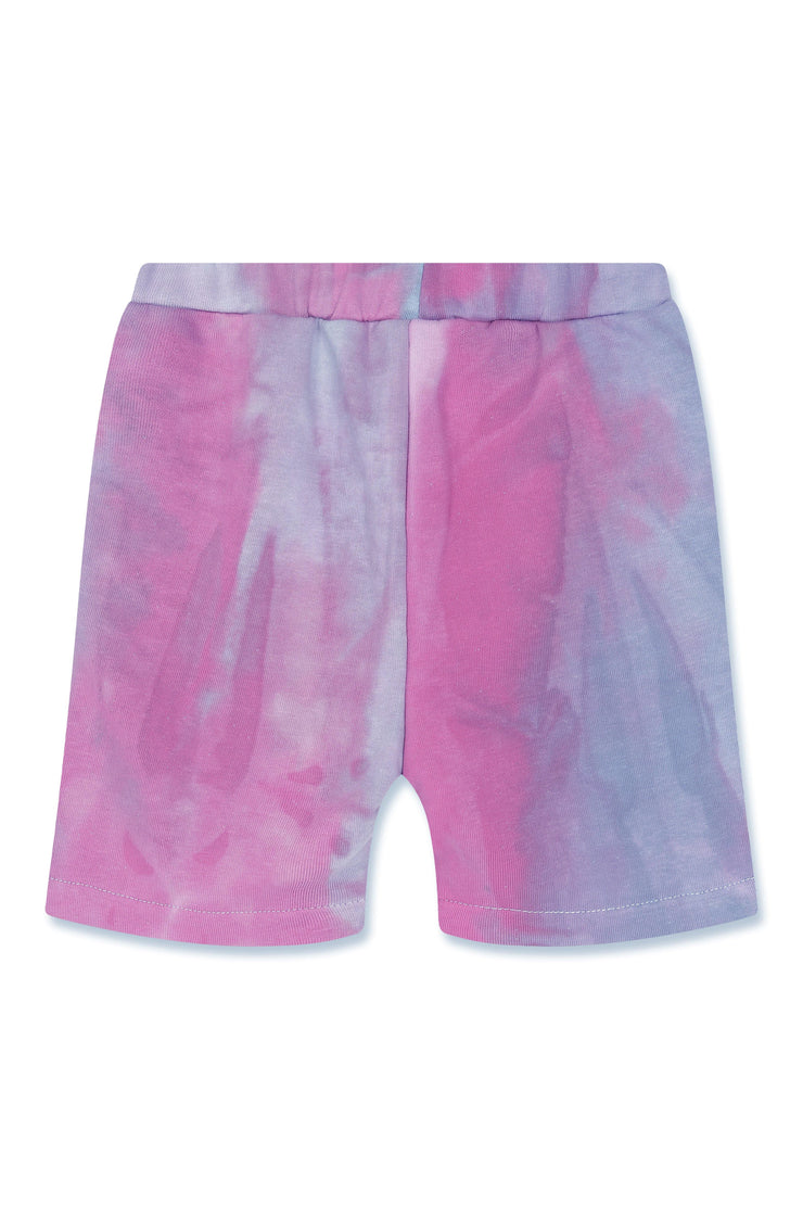 Kids Tie Dye Shorts Pink