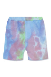 Kids Tie Dye Shorts Blue