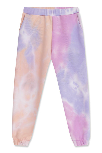 Kids Tie Dye Jogger Purple