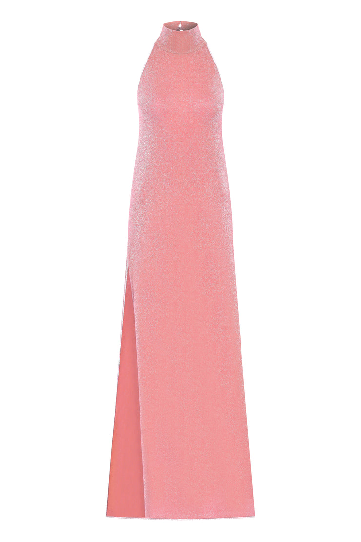 Sterea Glitter Maxi Dress Pink