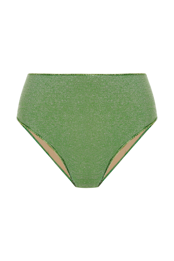 Peri Glitter Bikini Briefs Green  - Sandshaped