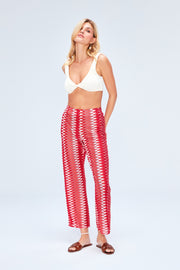 Beach Trousers In Rubicondo